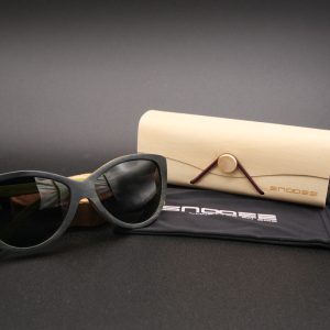 lunettes en bois Flower Grey