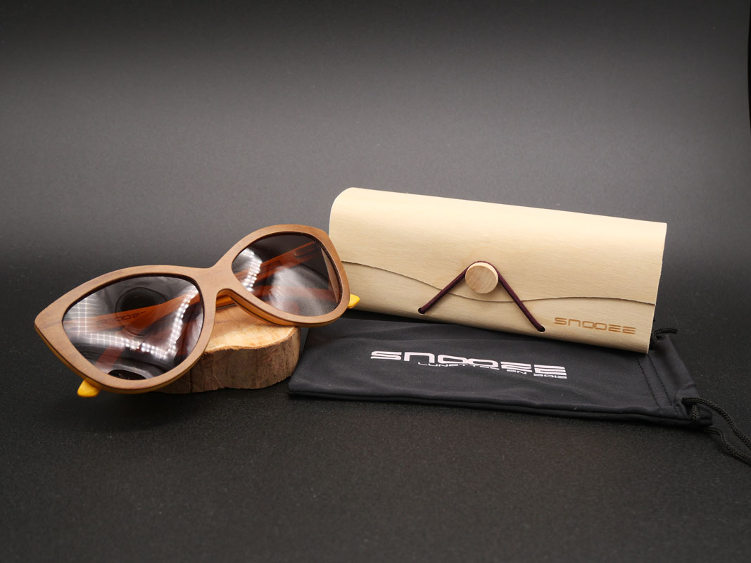 Flower2 lunettes de soleil en bois Flower